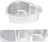 2pcs Heart Cake Mold Heart Shaped Baking Molds Mousse Cake Shaper Casserole Dish Roasting Dish Sandwich Loaf Tin Cake Rings for Bagel Cake Stencil...