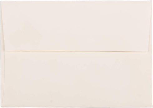 JAM PAPER 4Bar A1 Strathmore Invitation Envelopes - 3 5/8 x 5 1/8 - Natural White Wove - 50/Pack...