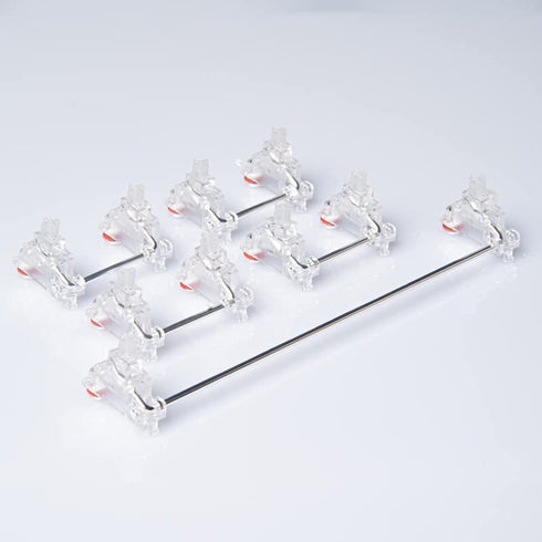 GATERON PC Screw in Crystal Stabilizer RGB Set 7U 6.25U 2U for 60% MX Mechanical Keyboard...