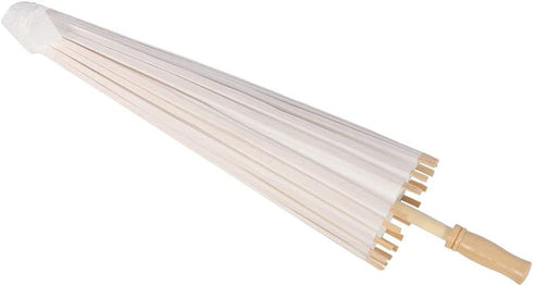 White Papier Umbrella Parasol, Classical Craft Umbrella Handmade Parasol, DIY White Umbrella, Free to draw on the Umbrella...