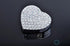 Crystal Sparking Heart Shape Natural Car Vent Clip Air Freshener For Auto (Silver)...