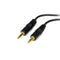 StarTech.com 6 ft. (1.8 m) 3.5mm Audio Cable - 3.5mm Audio Cable - Gold Plated Connectors - Male/Male - Aux Cable (MU6MM) Black...