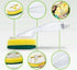 Non-Scratch Heavy Duty Dish Wand Sponge for Kitchen Sink Cleaning Brush (1 Wand with 6 Sponge Heads)...