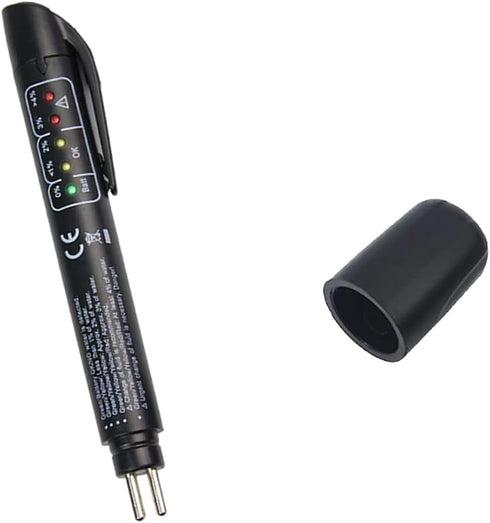 Brake Fluid Liquid Tester, Auto Brake Diagnostic Testing Tool Oil Moisture Analyzer with 5 LED Indicators, Hydraulic Fluid Liquid Oil Moisture Ana...