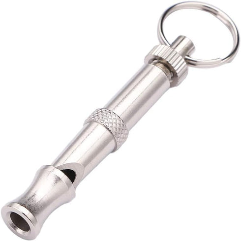 Silver Adjustable Ultrasonic Dog Whistle,Portable Whistle Pet Whistle Supersonic Whistle Dog Whistles for Pet Training?Training and Behavior Aids?...