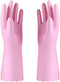 Alimat PluS 1 Pack Reusable Cleaning Gloves Latex Free (Medium), Dishwashing Gloves with Cotton Flock Liner and Embossed Palm, Waterproof Househol...