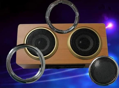Fielect 10 Inch Black Notch Speaker Rubber Edge Surround Rings Replacement Parts for Speaker Repair or DIY 2pcs...