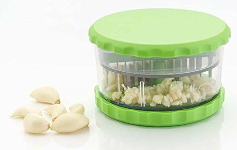 Multi Crusher Garlic Press Peeler Crusher Masher Twist Kitchen Useful Tool Garlic Presses Garlic Grinder Twister Use Masher Multi-Usage Transparen...