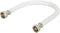 Eastman 20 Inch x 1/2 Inch FIP Flexible Faucet Connector, PVC Supply Hose Line with Nickel-Plated Brass Nuts, White, 48902...