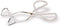 Better Houseware 10" Angled Tongs, Silver with White Handle...