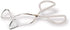 Better Houseware 10" Angled Tongs, Silver with White Handle...