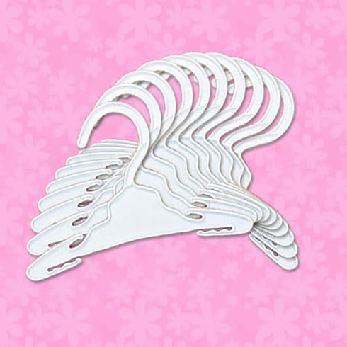 Sophia's 18" Doll 10-Pack 7-1/2" White Plastic Display Hangers...