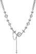 H&Z Y2k Crystal Star Moonstone Necklace Irregular Punk Gothic Kpop Downtown Choker for Women...