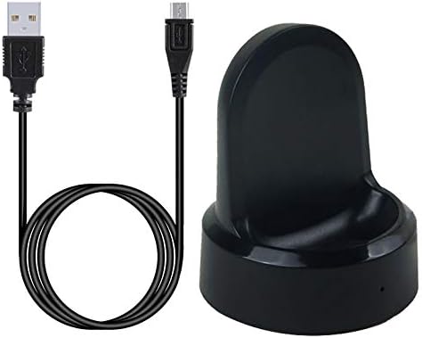 Kissmart for Gear S2 Charger, Replacement Charging Dock Cradle for Samsung Gear S2 Classic Smart Watch (Black)...