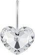 Actpe Decorative Crystal Heart Shape Shower Curtain Hooks Rust Resistant Hooks Glide Shower Ring Hangs Holder Bling for Bathroom, Pack of 12...