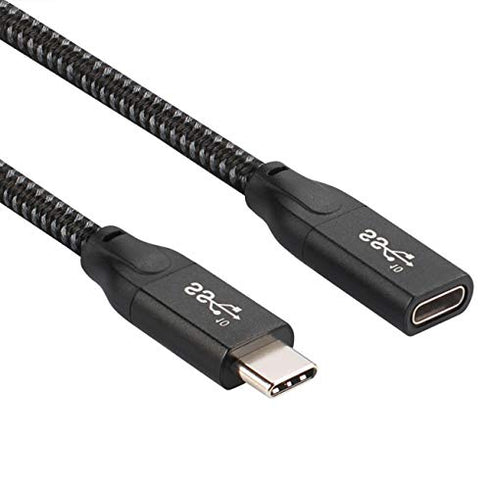 cablecc USB-C USB 3.1 Type-C Male to Female Extension Data Cable with Sleeve for Laptop Phone 60CM...