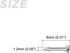 Small Nails (1.2x10mm) 500pcs, Carbon Steel Tiny Hardware Nails - for Household Woodworking, Silver Tone...