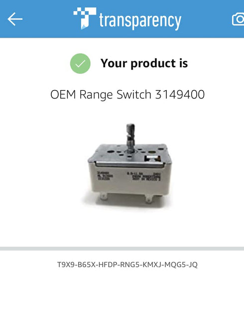 OEM Range Switch 3149400