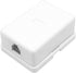 Phone Jack Surface Mount Single Port Telephone Jack Box 4 Screw Terminals to 1 RJ11 6P4C Female White...