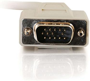 C2G 02635 Economy HD15 SVGA M/M Monitor Cable, Beige (6 Feet, 1.82 Meters)...