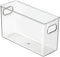 Refrigerator Organizer, Food Pantry Storage and Storage Box with Hollow Out Handles, Clear Plastic Storage Cabinet, BPA Free, Multi-Size Storage S...
