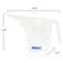 Funnel Pitcher with Spout 2pc Set | 1 Liter Plastic Measuring Pitchers for Cake, Pancake Dispenser, Soap Pouring or Oil Automotive use...