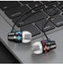 3 Pack Wired Earbuds - Metal Corded Earphones with Microphone Headphones Ear mic Buds Driver bass high Phone Android Quality Earbud Headphone Earp...