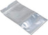 FERENLI 100 Pieces Stand Up Clear Front Zipper Lock Resealable Aluminum Mylar Foil Plastic Packaging Bag for Zip Heat Seal Package Lock with Tear ...