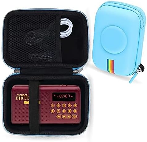 Leayjeen Travel Carry Case Compatible with WONDER BIBLE NIV- The Talking Audio Bible Player (New International Version)(Case Only)(Blue)......