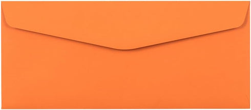 JAM PAPER #10 Business Colored Envelopes - 4 1/8 x 9 1/2 - Orange Recycled - 50/Pack...