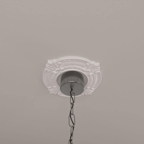 Ekena Millwork CM09BN Benson Ceiling Medallion, 9"OD x 4 1/8"ID x 5/8"P, Primed...