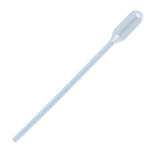 Sterile Non-Graduated Narrow Fine Stem Transfer Pipettes 3.5 mL (0.12 oz) - 24 Pack...