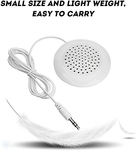 KUJOBUY Pillow Speaker 3.5mm Mini Pillow Speaker Under Pillow Speaker for iPod MP3 Phone Portable CD Podcast Radio Talk Sleep or Hypnosis Speaker....