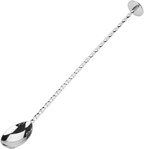 Oumefar Cocktail Stirrer Spoon Bar Spoon Stainless Steel Cocktail Spoon Beverage Coffee Mixing Layering Tool with Long Handle(#7 Silver)...