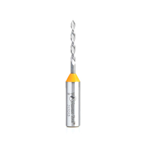 Amana Tool 317013 Solid Carbide Dowel Drill Bit Through Hole Boring Drill Bits 3mm D x 70mm Long x 10x25mm Shank Left Hand...