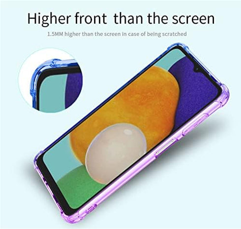 Osophter for Samsung Galaxy A13 5G Case,Samsung A04S Case Clear with Screen Protector Reinforced Corners TPU Shock-Absorption Cell Phone Cover for...