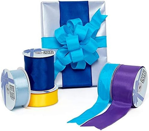 Royal Blue Satin Wired Ribbon 1 1/2" X 25 Yards...