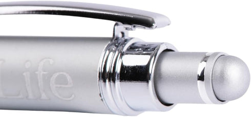 Swanson Christian Products Celebrate Life | Blue Ink Retractable Stylus Tip Ballpoint Pen | Touch-Screen Stylus Tip | Religious Gift for Men and W...