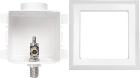 EFIELD Toilet Outlet Box, Pre-assembled,1/2-Inch Sweat Intel with Installed 1/4-Turn Angle Stop Valve,Chrom Plated...