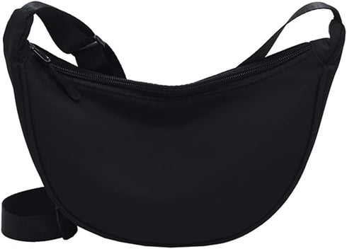 Crossbody Bag for Women Shoulder Messenger Bag Chest Bag Underarm Bag Casual Nylon Cross Body Bag(black)...