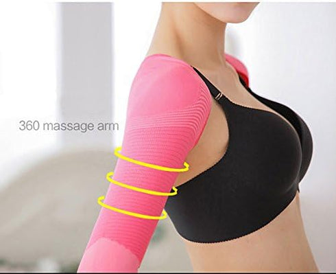 Women Elastic Compression Arm Shaper Back Shoulder(L(fit US S), Black)...