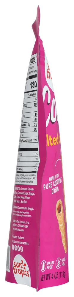 Sun Tropics Non-GMO Rolled Coconut Wafer Rolls 4oz, 2 Pack (Salted Caramel)...