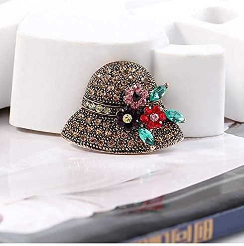 COLORFUL BLING Rhinestone Brooch Pins for Women Hat Jewelry Brooch Pins Durable and Useful...