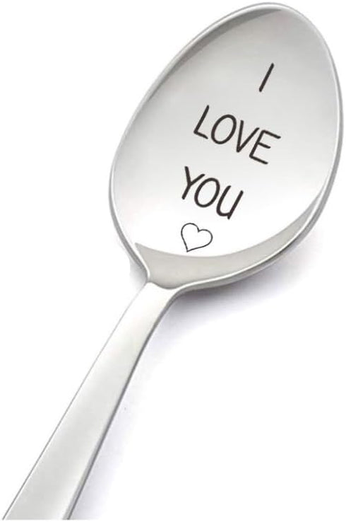 Anniversary Birthday Gifts for Husband Wife I Love You Spoon for Boyfriend Girlfriend Christmas Valentines Day Gift for Couple Spoon Gifts for Him...
