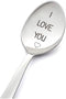 Anniversary Birthday Gifts for Husband Wife I Love You Spoon for Boyfriend Girlfriend Christmas Valentines Day Gift for Couple Spoon Gifts for Him...
