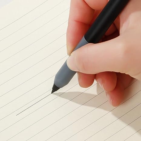 2 Pcs Black Eternal Pencil, Art Sketch Pencils, No Ink Writing Pen, Unlimited Writing Pencil, Long Lasting Magic Pencils for Writing Drawing Woodc...