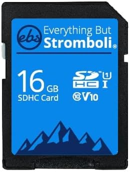 Everything But Stromboli 16GB SD Card (2 Pack) Speed Class 10 UHS-1 U1 C10 16G SDHC Memory Cards for Compatible Digital Camera, Computer, Trail Ca...