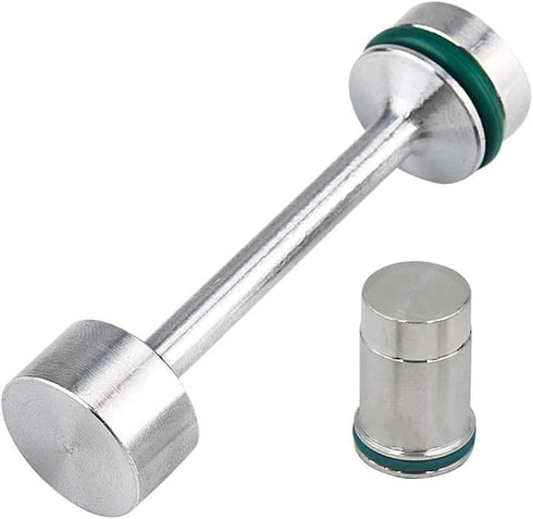 LS Billet Aluminum Oil Diverter Barbell & Oil Valve Plug & Oil Pickup Tube Hold Down Kit Compatible with GM Gen III & IV LS Engines (2 Pack)...
