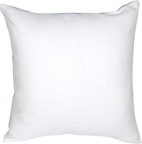 Embroidered Nautical Decor Pillow Cover,Square 18 Inches Decorative Canvas Pillow Cover for Nautical Style Deco by (Seagreen-Crab-New)...
