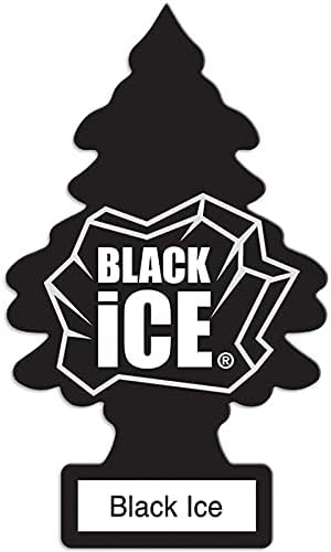 LITTLE TREES Car Air Freshener | Hanging Paper Tree for Home or Car | Black Ice | 12 Pack...